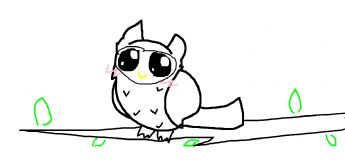 A little bird is perched on a branch.
