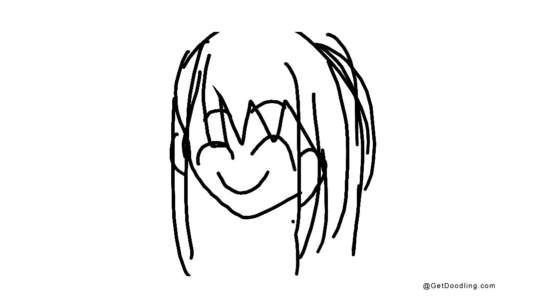 A profile picture of a girl with long hair