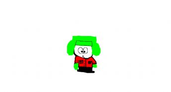 Le petit garçon au chapeau vert et au t-shirt rouge