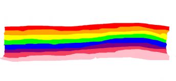 この虹のストライプには 8 色あります