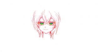 カラフルな目を持つアニメキャラクター