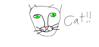 Avatar kucing bermata hijau