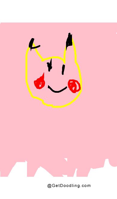 A Pikachu head full of childlike fun