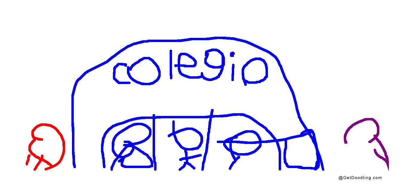 get out of class is over! The children are happily gathering at the school gate
