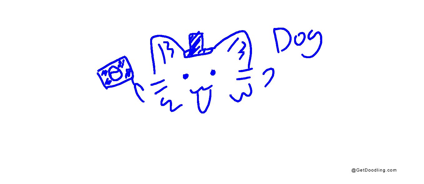A little dog wearing a hat and sticking out its tongue