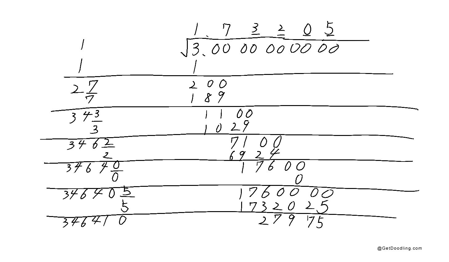 A math calculation battle handwritten on white paper